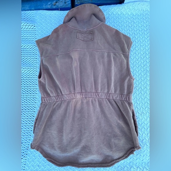 NEW FREE PEOPLE MAUVE/CINNARER Sleeveless Button-Up UTILITY Vest  size 2/28 - Picture 8 of 10